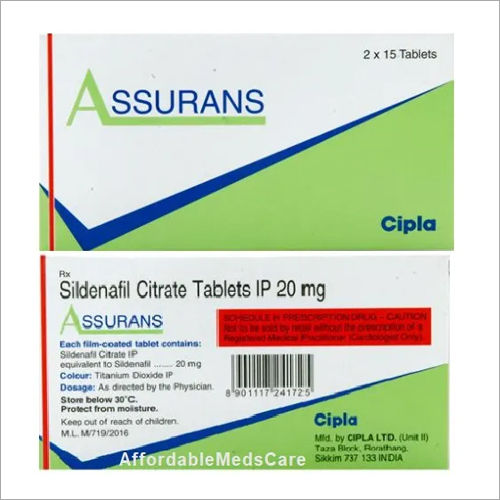 20 mg Sildenafil Citrate Tablets