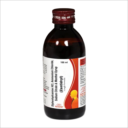 Diphenhydramine HCI Amonium Chloride Sodium Citrate And Menthol Syrup