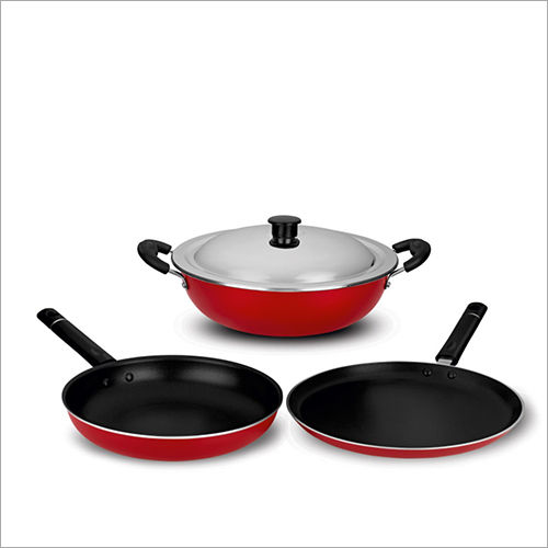 Non Stick 3 Pcs Set Size: As Per Requirment.