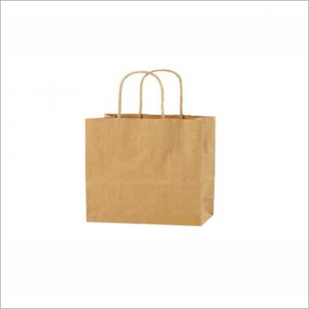 Handle Bag - Paper, Small, Brown | Durable, Eco-Friendly, Stylish, Lightweight, Versatile, Customizable, Twisted Handles, Recyclable