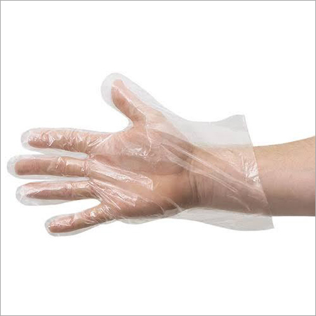 PLASTIC HAND GLOVES TRANSPARENT