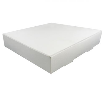 PIZZA BOX, WHITE PAPER, SIZE - 10X10X1.5,OPEN TOP
