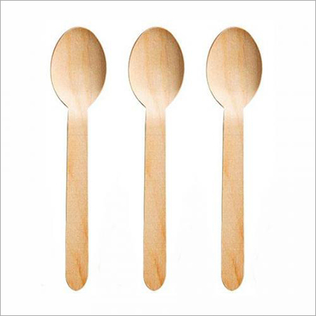 WOODEN SPOON 160MM, DISPOSABLE, ( pack of 100pcs )