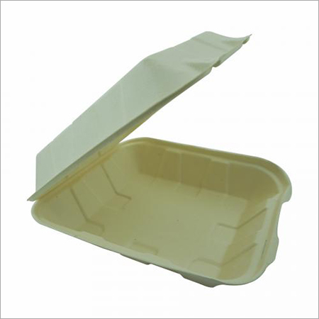 9X9 HINGED SQUIRE CONTAINER, BIODEGRADABLE,