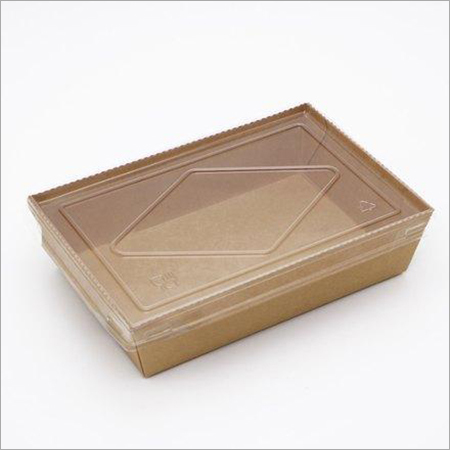 KRAFT PAPER TRAY WITH LID ( 900ML )