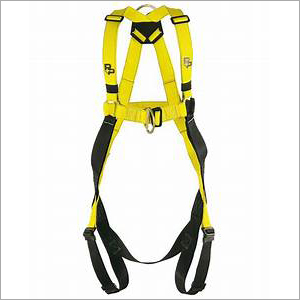 Personal Safety Harness - Rope and Webbing Material, Standard Size, Black and Yellow Colors | Unisex Design for Industrial Use