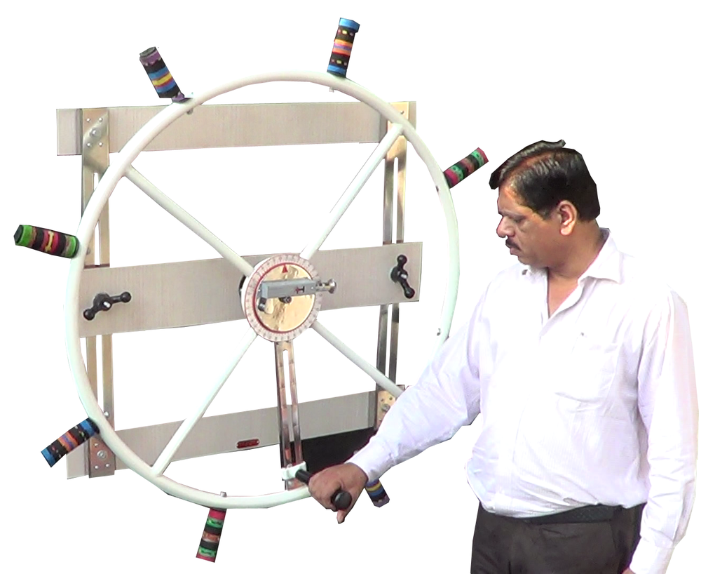 Imi-2803 Nautical Cum Shoulder Wheel (Wall Mounting) - Age Group: Elders