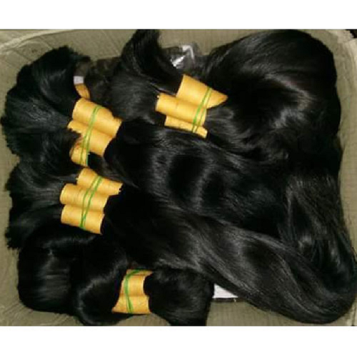 Raw Indian Bulk Hair 100% Natural And Unprocessed Great Quality Application: Profesional