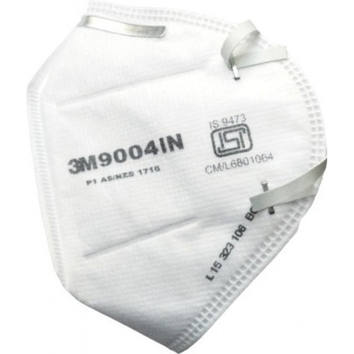 3m 9004 In Foldable Dust/Pollution Particulate Respirator, White