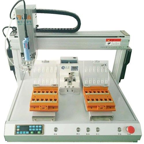 Silver Desktop Automatic Screw Driver Machine With Counting Function Feeding System