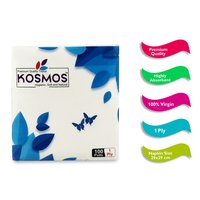 Kosmos Premium Quality 29x29cm Paper Napkins - 1 Ply 100 Pull