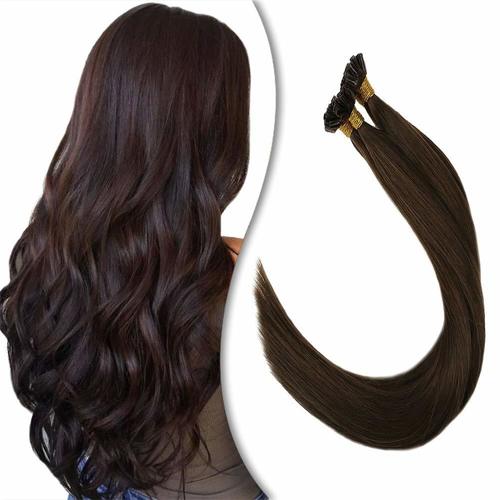 U-Tip Human Hair - Deep Curly Remy Indian Hair, 203.2mm Length, Natural Colors | 100% Shine, 2-Year Warranty, Ideal for Women and Girls