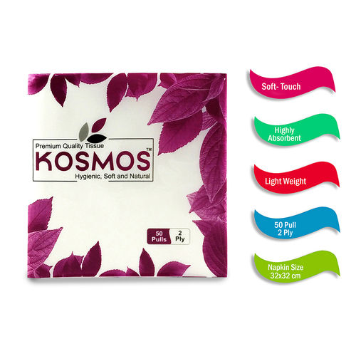 Kosmos Regular Quality 32x32 Cm Paper Napkins - 2 Ply 50 Pull