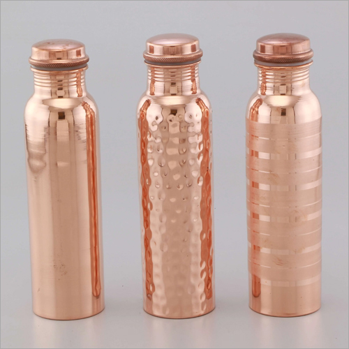 Copper Hammered Bottle By HAQ HANDICRAFTS