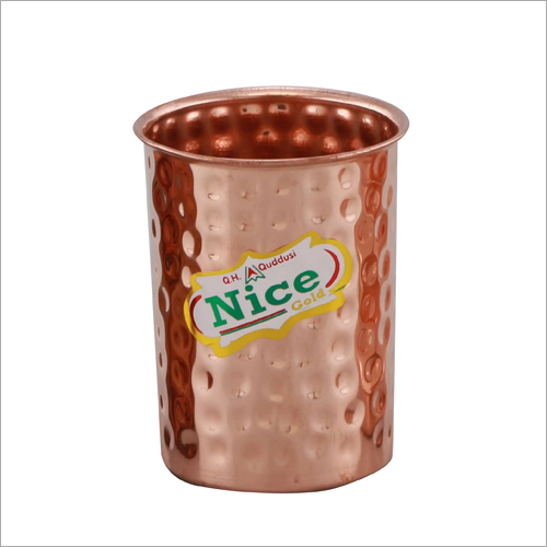 Copper Hammered Glass
