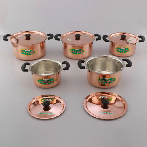 Copper Round Tope Set