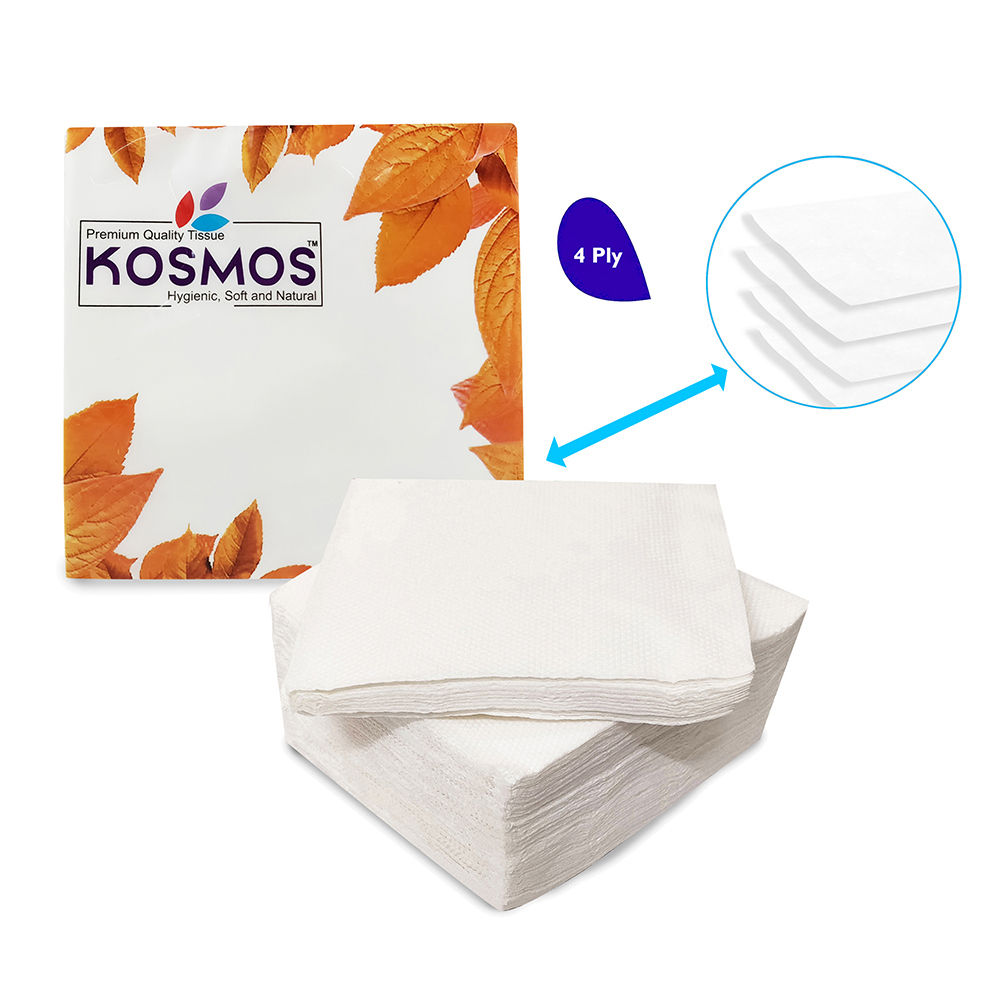 Kosmos Premium Quality 38x38 Cm Paper Napkins - 4 Ply 50 Pull