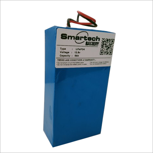 LiFePO4 12.8v 6Ah Lithium Solar Battery By SMARTECH BATTERY