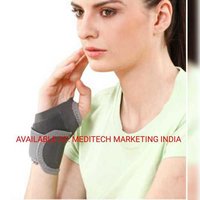 Tynor Wrist Brace With Thumb E-06 - Universal Size, Black Color | Extra Grip, Extra Porous Material, Anatomical Thumb Placement For Multipurpose Use