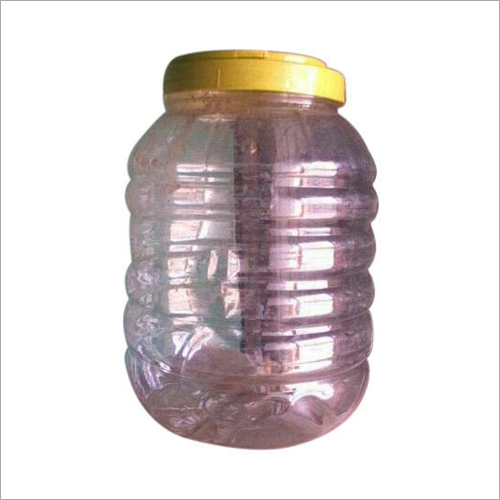 5 Litre PET Jar - Transparent Polyethylene Terephthalate | Rigid Plastic, Durable Material, Ideal for Various Storage Needs