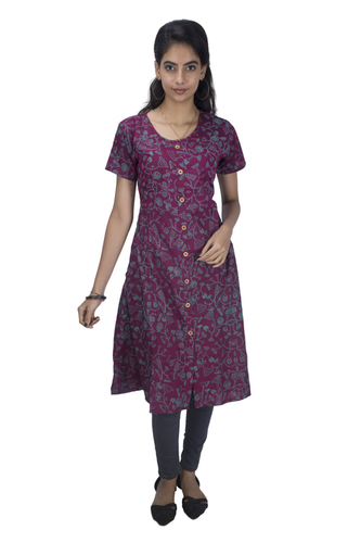 Buy south cotton kurti online from Rangoli fashion | Printed kurti designs,  Designer kurti patterns, Cotton kurti designs