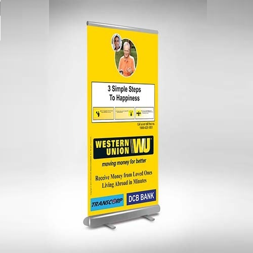 As Required Promotional Roll Up Standees