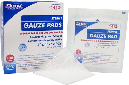 Sterile gauze pads