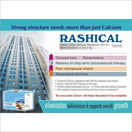 1000 mg Calcium Citrate 100 mg Magnesium Vitamin D3 Tablets