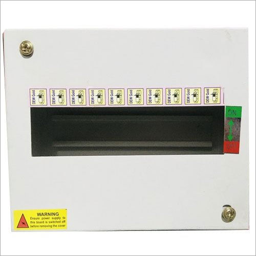 White Spn 10 Way Single Door Mcb Distribution Boards