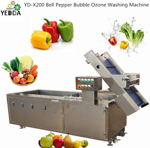 Yd-X200 Bell Pepper Bubble Ozone Washing Machine Capacity: 1000 Kg/Hr