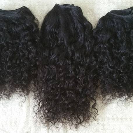Virgin Curly human hair extensions