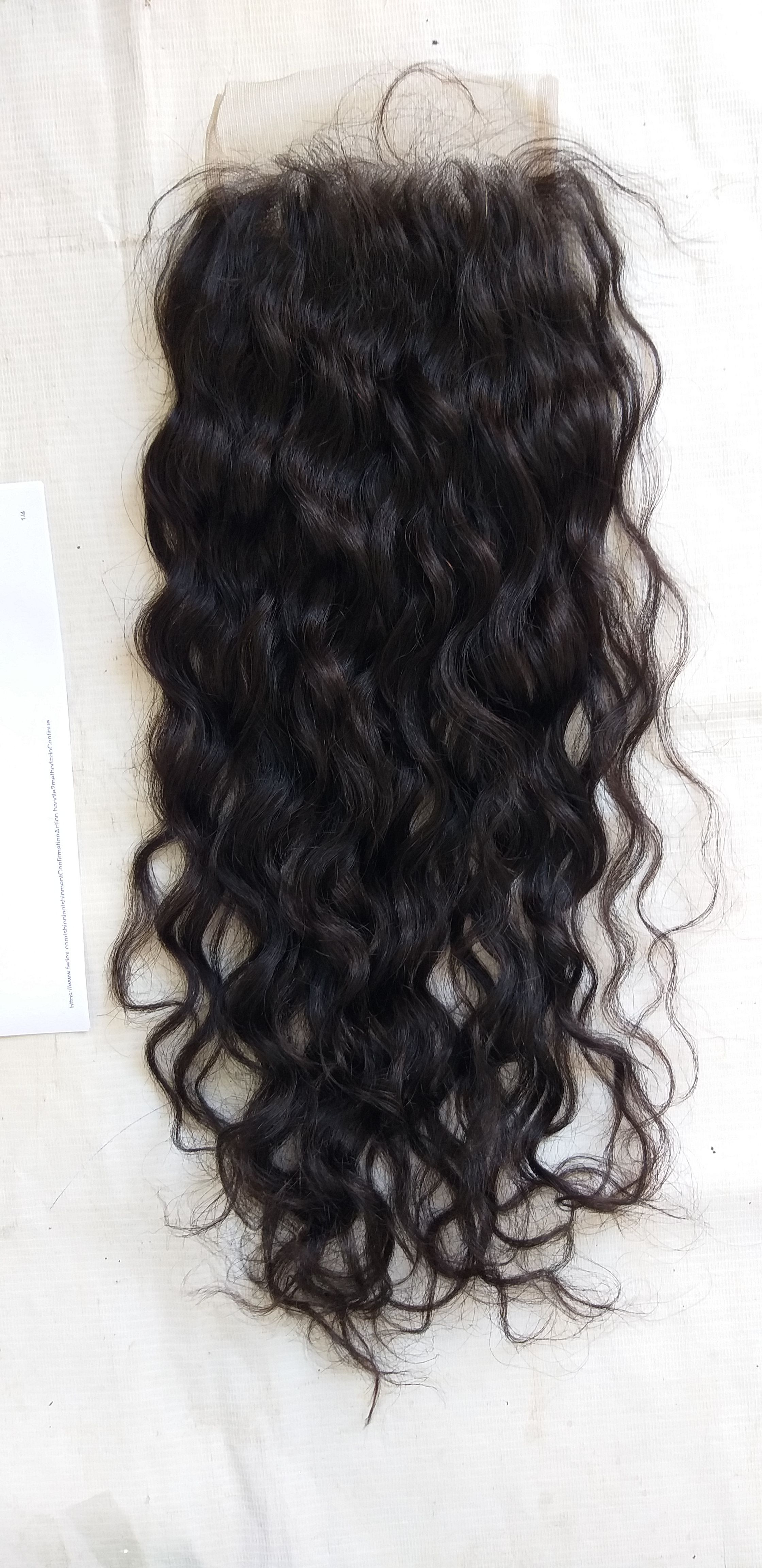 Raw Wavy Transparent Lace Closure 4x4