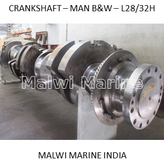 Crankshaft-MAN-B&W - 5L28/32H, 6L28/32H, 7L28/32H, 8L28/32H, 9L28/32H Supplier India