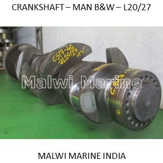 Crankshaft-MAN-B&W - 6L20/27, 7L20/27, 8L20/27, 9L20/27 Supplier India