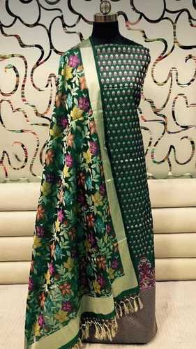 Banarasi cotton silk 3pes suit set