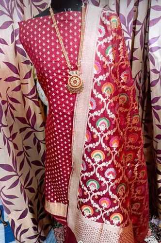 Banarasi katan silk suite