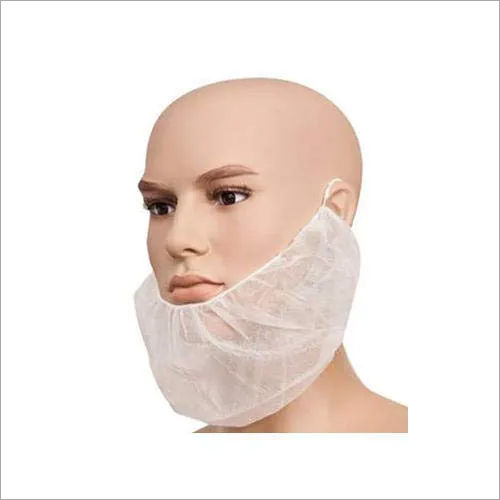 White Disposable Beard Mask