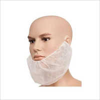 Disposable Beard Mask - Medical Grade Material, White Color | Disposable Type: Other, Non-waterproof, Non-sterilized