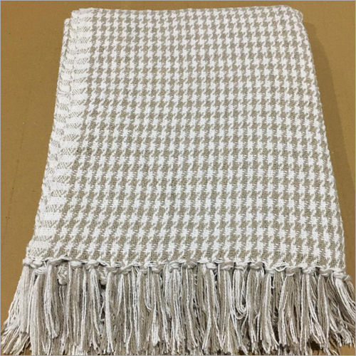 Small Check Cotton Throw Application: Household