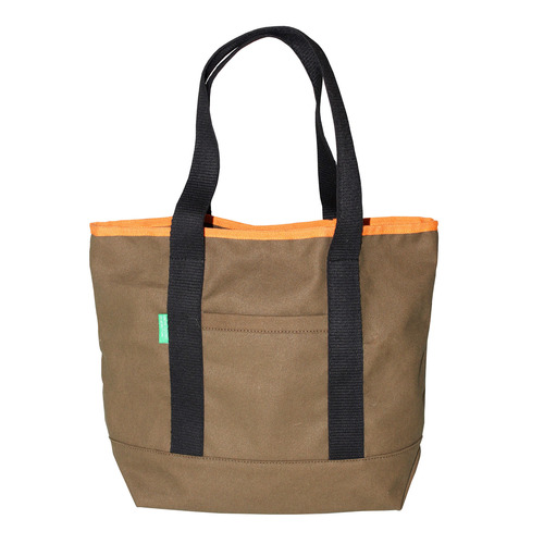 12 Oz Dyed Canvas Tote Bag With Open Front Pocket & Web Handle