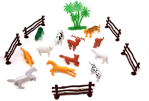 Mini Jungle Animal Toy Set