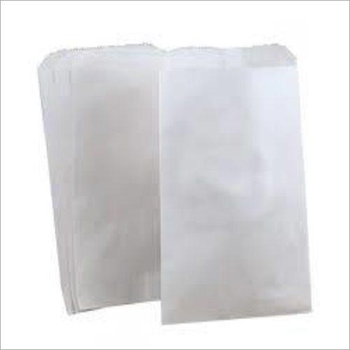 White Paper Grocery Bag - Kraft Paper | Customized Designs, Different Sizes Available, Plain Style, White Color