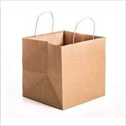 Square Cake Bag - Kraft Paper Different Sizes Available | Brown Color Customized Designs Patterns and Plain Style