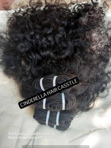 RAW TIGHT CURLY INDIAN HAIR WITH ALIGNED CUTICLES 100% NATURAL HAIR By CINDERELLA HAIR CASSTLE