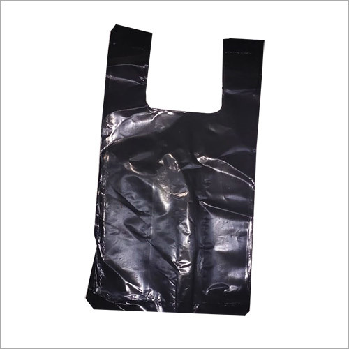 U Cut Plastic Black Carry Bag Size: Different Size Available