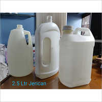 2.5 Ltr White Plastic Jerry Can Bottle
