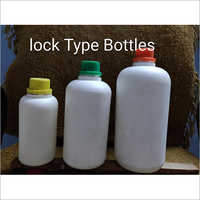 White HDPE Lock Type Bottle
