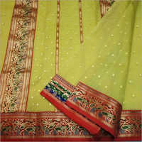 Ladies Party Wear Chanderi Silk Saree