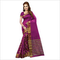 Ladies Purple Silk Saree