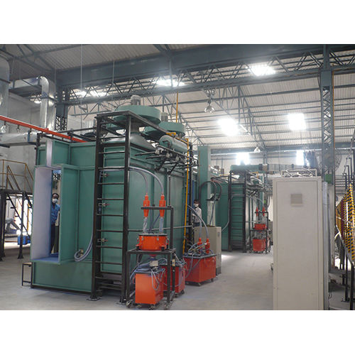 Steel Cartridge Type Powder Coating Conveyorised Booth With Recycling System